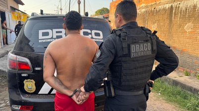 Durante o cumprimento dos mandados, os policiais apreenderam uma arma de fogo (Foto: Reprodução/SSPI)