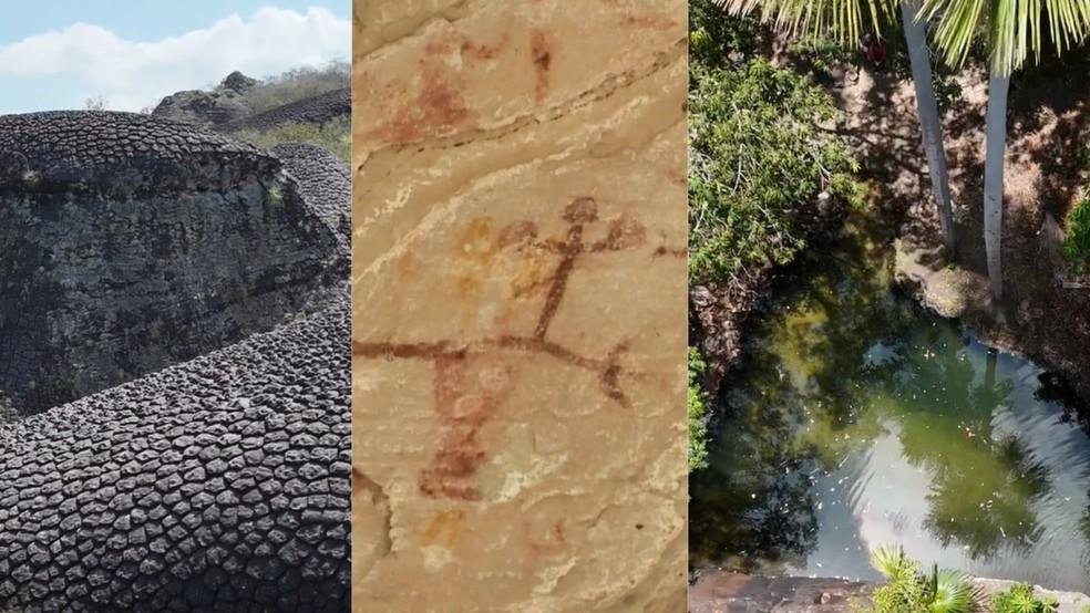 Formação rochosa serve de piscina natural em Piripiri