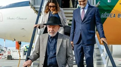 Lula desembarca em Roma para encontro com o papa e evento da ONU (Foto: Divulgação)