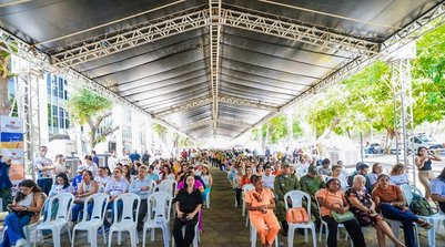 Servidores durante abertura da Semana do Servidor (Foto: Ascom Sead)