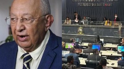 Vereadores de Teresina votam contas de Dr. Pessoa; ex-prefeito pode ficar inelegível (Foto: Montagem/g1)