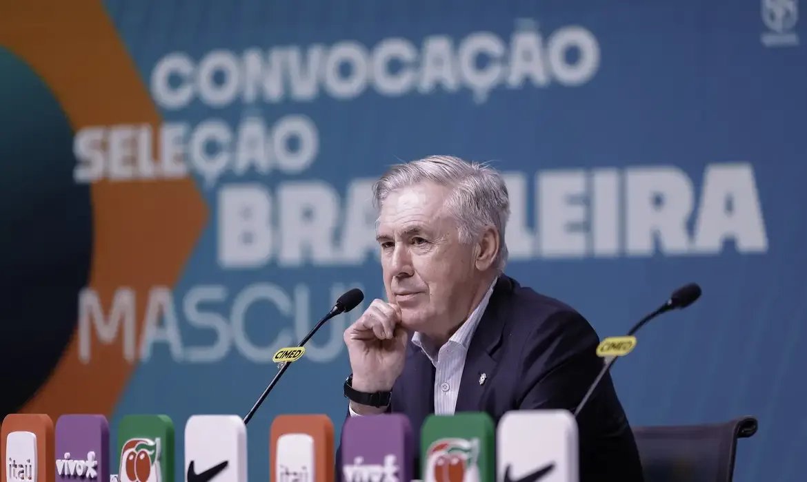 Ancelotti faz convocação para dois últimos amistosos da seleção brasileira masculina em 2025 - em 03/11