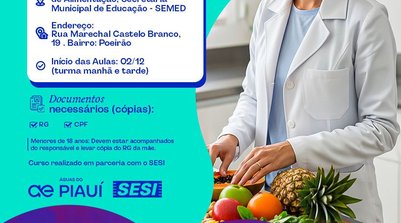 Capacitação será sobre Alimentação Saudável e Aproveitamento de Alimentos (Foto: Reprodução)