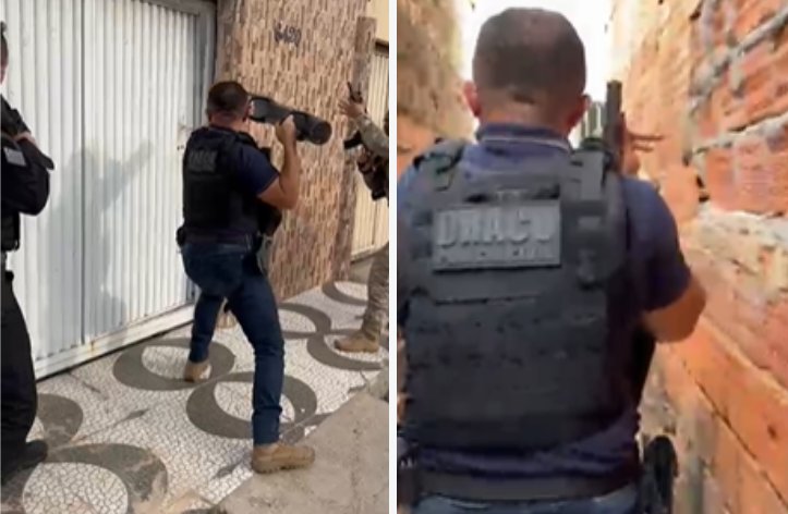 Durante a ação, as equipes também desativaram um sistema de monitoramento