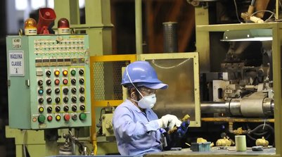 Indústria, Fábrica da Yamaha,peças de motocicletas Yamaha,  fábrica (Foto: © José Paulo Lacerda/CNI/Direitos reservados)