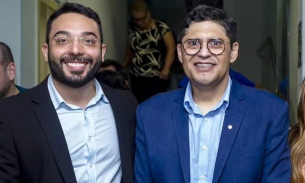 Prefeito Francisco Emanuel, à esquerda, e vice-prefeito Darllan Barros, à direita