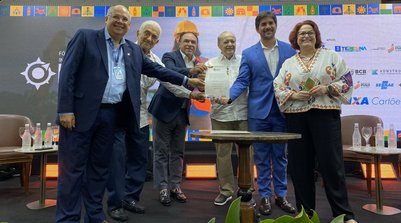 A adesão aconteceu na manhã dessa sexta-feira (12) no segundo dia do Fórum Norte e Nordeste da Indústria da Construção (Foto: Reprodução)