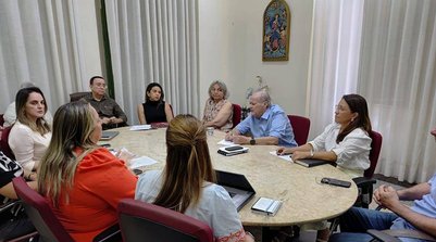 Durante a reunião, o chefe do Executivo municipal detalhou alguns dos objetivos definidos para o próximo ano. (Foto: Ascom FMS)