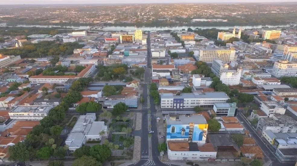 Imagem aérea do Centro de Teresina, Piauí, em 16 de agosto de 2021