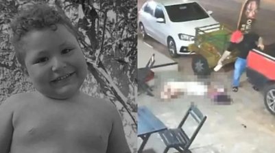Menino de 6 anos baleado na cabeça morre após mais de um mês internado (Foto: Montagem/TV Clube)