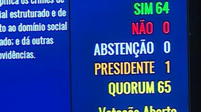 Senado aprova Projeto Antifacção (Foto: Reprodução)