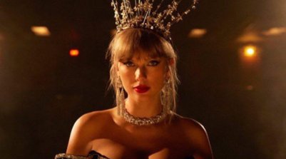 Taylor Swift em imagem de divulgação do "The Life of a Showgirl" (Foto: Divulgação)