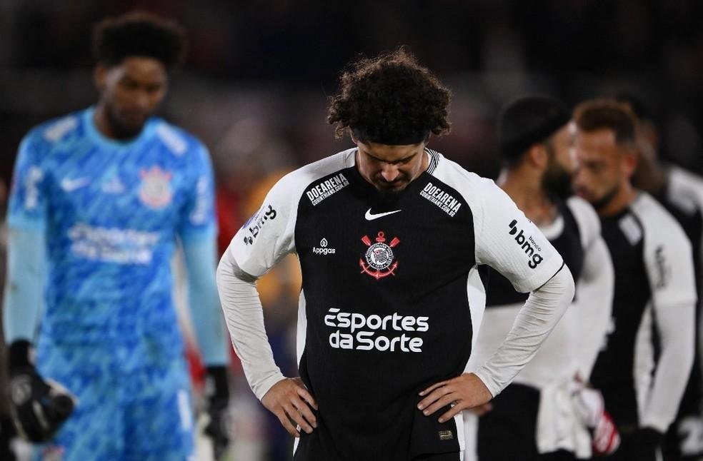 André Ramalho, zagueiro do Corinthians, após derrota para o Huracán naCopa Sul-Americana