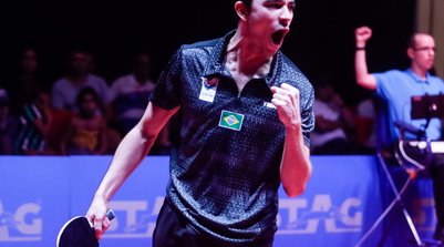 Hugo Calderano faz história com medalha de prata (Foto: Divulgação/ITTF Américas)