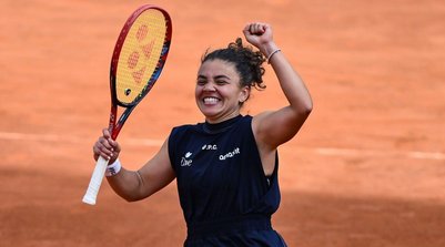 Jasmine Paolini comemora classificação à final do Roma Open• Image Photo Agency/Getty Images (Foto: • Image Photo Agency/Getty Images)
