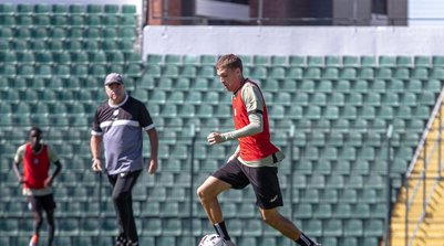 João Lucas em treino do Figueirense (Foto: Patrick Floriani/FFC)