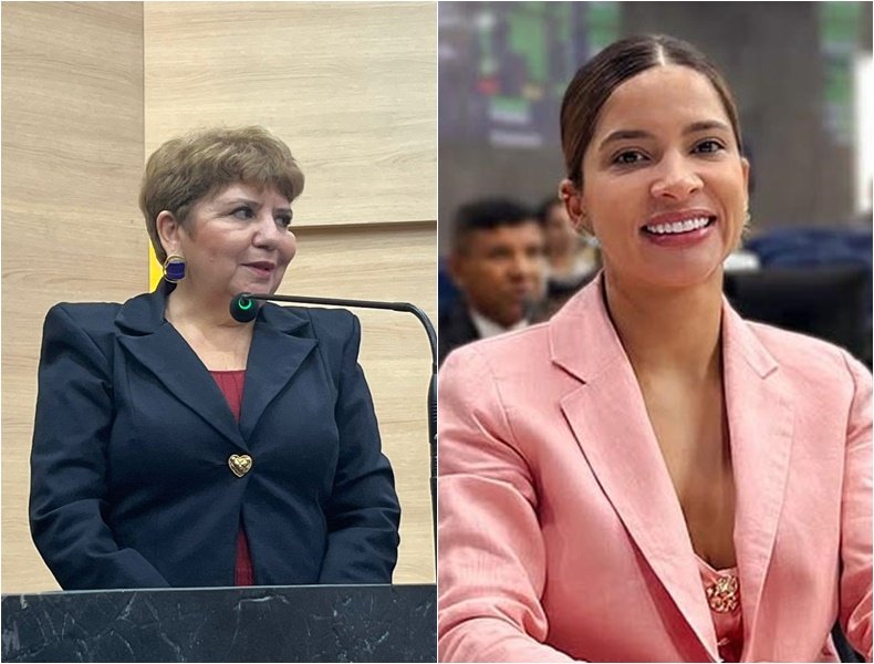 Juíza Júnia Maria Bezerra e a vereadora Tatiana Medeiros