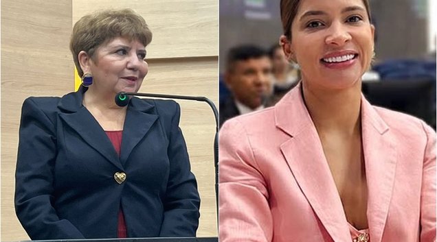 Juíza Júnia Maria Bezerra e a vereadora Tatiana Medeiros (Foto: Fotos: Reprodução/Cidade Verde)