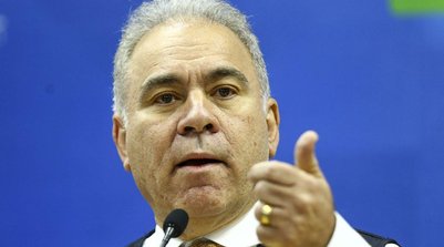 O ex-ministro da Saúde, Marcelo Queiroga, durante coletiva de imprensa para explicar o fim da Emergência em Saúde Pública de Importância Nacional (ESPIN) adotada devido à pandemia da Covid-19. (Foto: Marcelo Camargo/Agência Brasil)