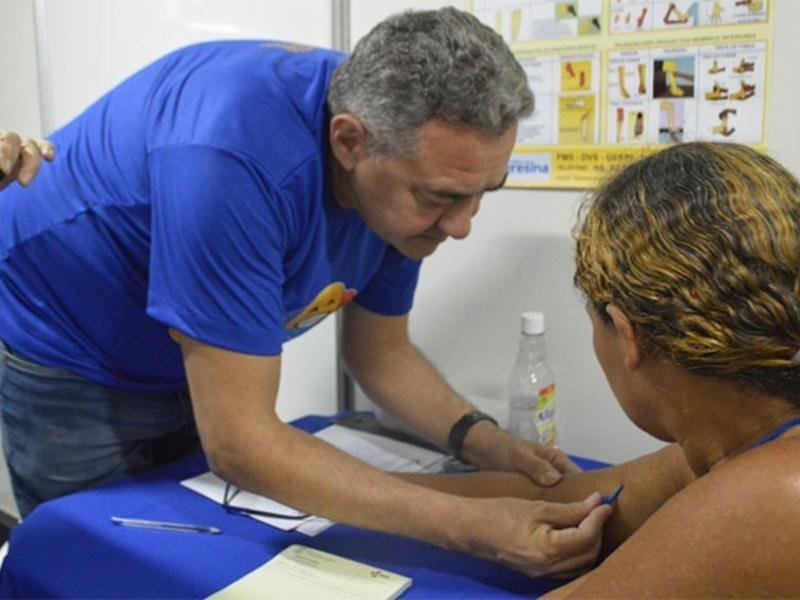 população com manchas suspeitas