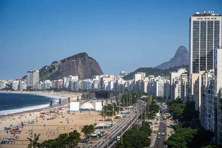 Praia de Copacabana, no Rio de Janeiro (Leandro Fonseca/Exame)