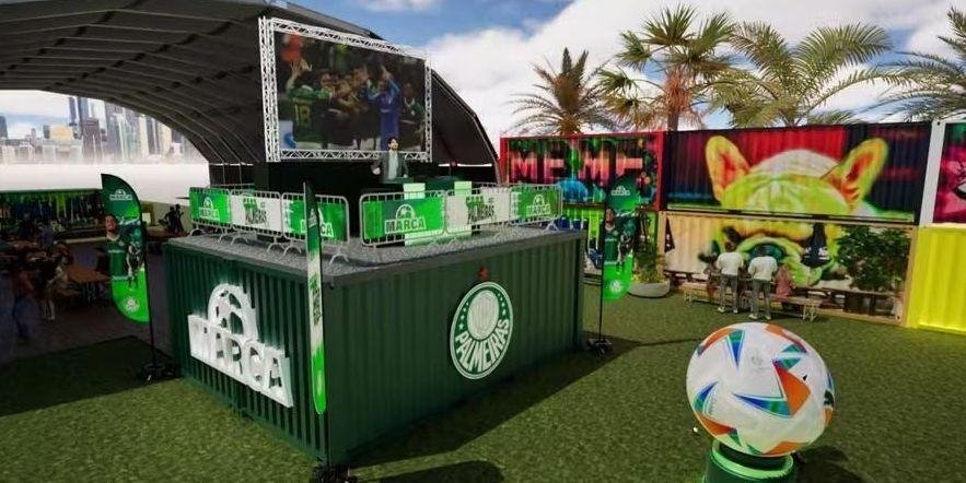 Projeto da Casa Palmeiras em Miami, nos Estados Unidos• Foto: Reprodução