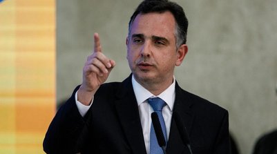 Rodrigo Pacheco no Palácio do Planalto (Foto: Brenno Carvalho / Agência O Globo)