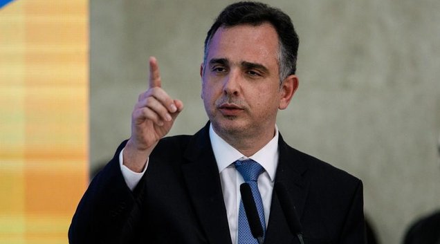 Rodrigo Pacheco no Palácio do Planalto (Foto: Brenno Carvalho / Agência O Globo)