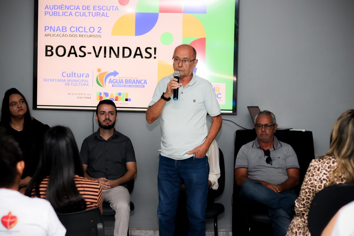 Água Branca realiza Audiência de Escuta Pública da Política Nacional Aldir Blanc