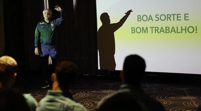 Carlo Ancelotti faz apresentação aos jogadores da Seleção (Foto: Rafael Ribeiro / CBF)