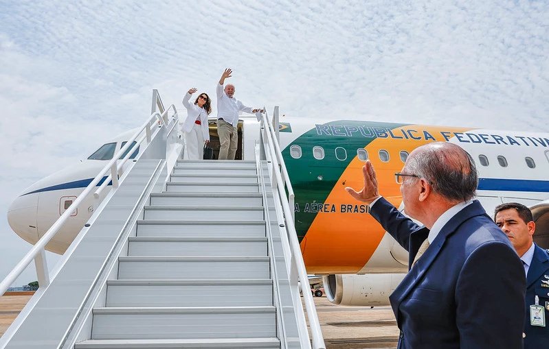 Lula e Janja em viagem