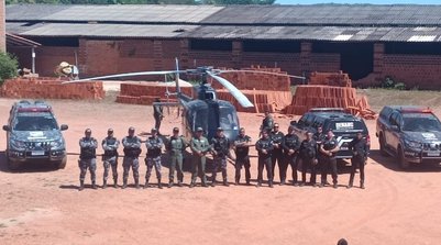 No Piauí, a incineração está sendo conduzida pelo DENARC, (Foto: Reprodução/SSPI)