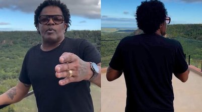 'Nosso país é misterioso', diz Xande de Pilares em visita à Serra dos Matões (Foto: Reprodução/Instagram)