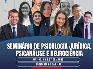 O curso de Direito da UESPI vai promover entre os dias 5,6 e 7 de junho o Seminário de Psicologia Jurídica, Psicanálise e Neurociência (Foto: Divulgação / UESPI)