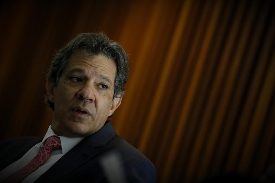 O ministro da Fazenda, Fernando Haddad, em Brasília