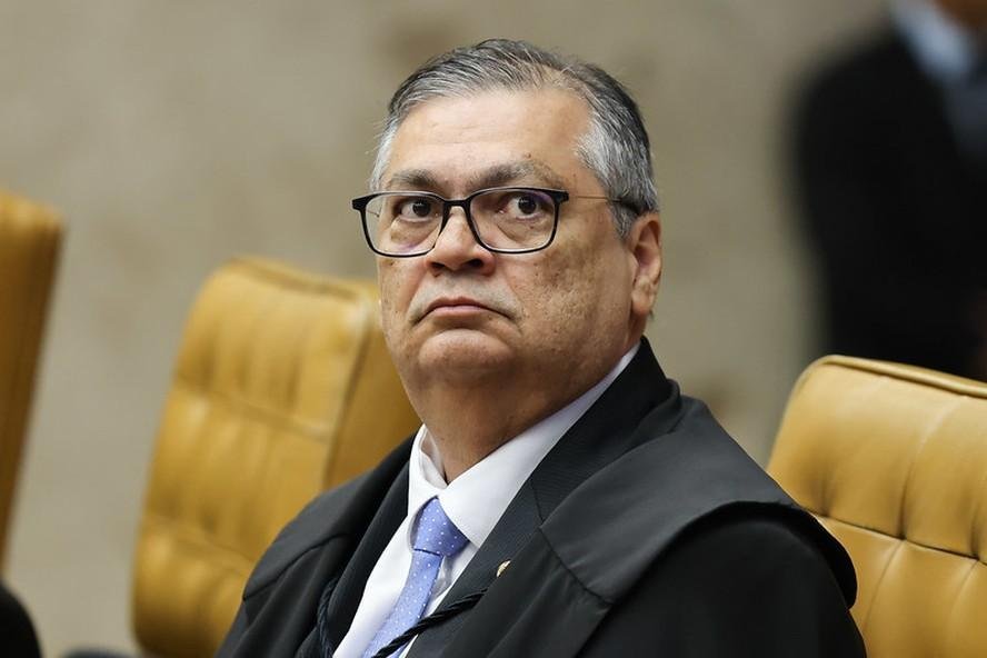 O ministro Flávio Dino, durante sessão do STF
