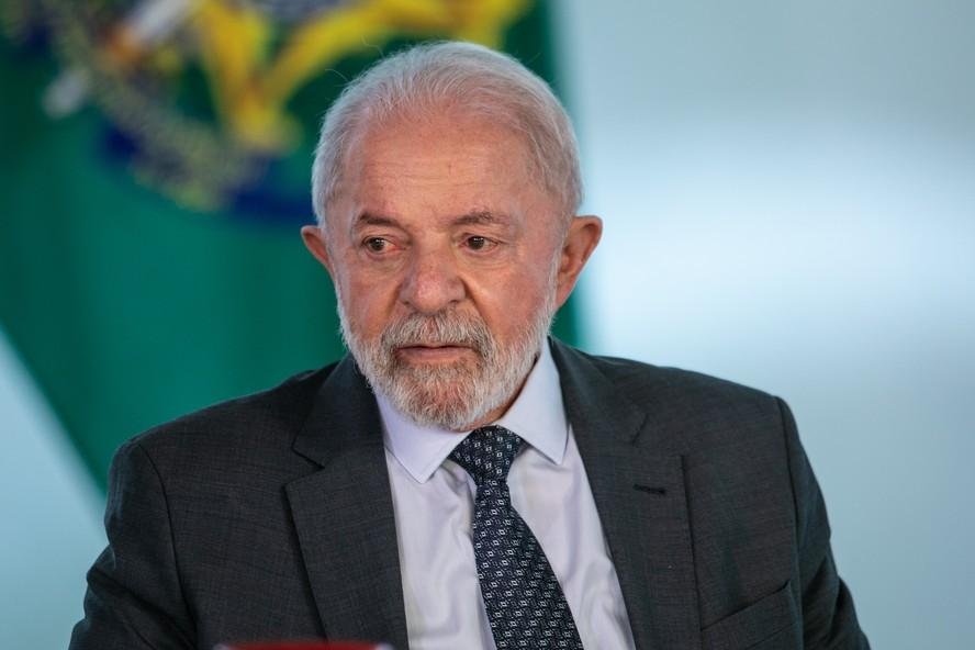 Presidente Lula no Palácio do Planalto nestra terça-feira
