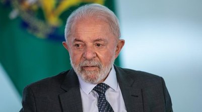 Presidente Lula no Palácio do Planalto nestra terça-feira (Foto: Brenno Carvalho / Agência O Globo)