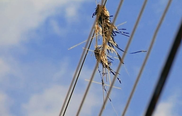 Procure sempre locais abertos e longe da rede elétrica.