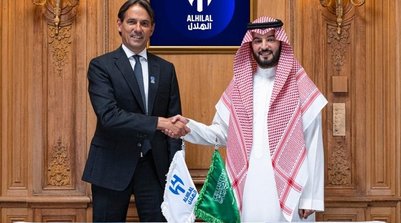 Simone Inzaghi é anunciado como novo técnico do Al-Hilal (Foto: Twitter/Al-Hilal)