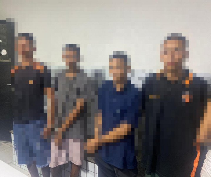 Todos os envolvidos foram levados para a Central de Flagrantes