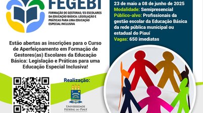 UFPI abre inscrições para curso de formação em gestão escolar voltado à Educação Especial Inclusiva (Foto: Divulgação / UFPI)
