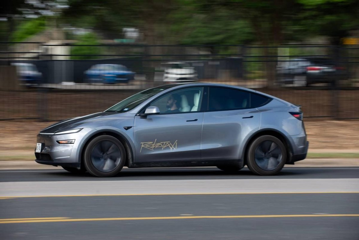 Veículo robotáxi da Tesla em Austin, em 22 de junho. Fotógrafo: Tim Goessman/Bloomberg
