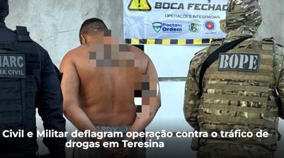 A operação tem como foco o combate ao tráfico de drogas e ao crime organizado na capital (Foto: Reprodução/SSPI)