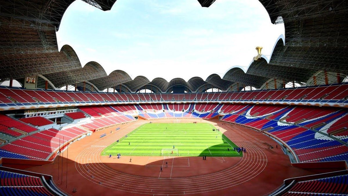 Coréia do Norte tem o maior estádio de futebol do mundo