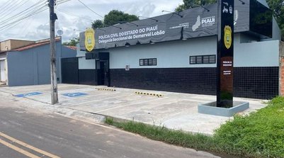Delegacia de Demerval Lobão, no Piauí (Foto: Divulgação/ Governo do Piauí)