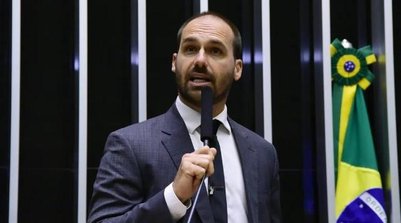 Eduardo Bolsonaro discursa no plenário da Câmara dos Deputados (Foto: Cleia Viana/Câmara dos Deputados)