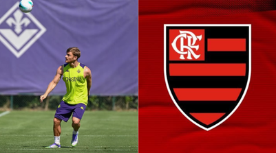 Flamengo avança por contratação de atacante da Fiorentina e prepara próxima ‘cartada’ (Foto: Fotos: Divulgação/Fiorentina | Reprodução)