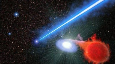 Ilustração conceito da M87, a galáxia onde está o TOI-1846 b. (Foto: Joseph Olmsted/Nasa)
