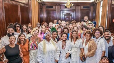Janja, durante encontro com influenciadores no Rio, em agosto de 2023 (Foto: Reprodução)